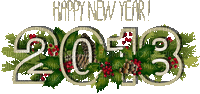 happy new year text deco gif bonne annee