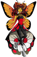 butterfly girl - Free PNG