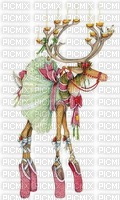 Reindeer ballerina - zdarma png