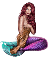 mermaid purple bp - Free PNG