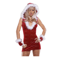 kikkapink woman red christmas - ilmainen png