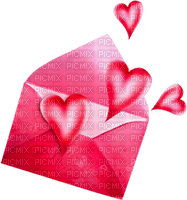 Envelope.Hearts.Pink - PNG gratuit