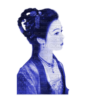 geisha blue asian woman femme asiatique