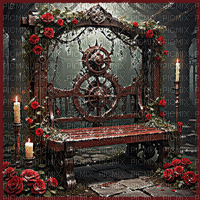 ♡§m3§♡ gothic roses animated gif red - 免费动画 GIF