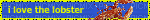 i love lonster - Безплатен анимиран GIF