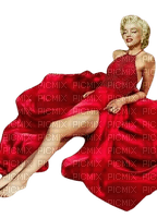 Marilyn Monroe en rouge - 無料png