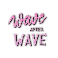 summer wave pink deco quote text dolceluna - PNG gratuit