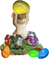 Easter - Squirrel - Безплатен анимиран GIF