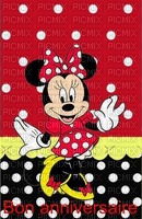 image encre color effet à pois  Minnie Disney edited by me - darmowe png