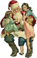 Weihnachtsmann, Kinder, Santa, Children, Vintage - PNG gratuit