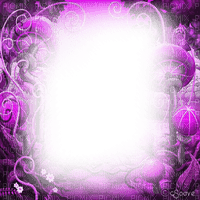 soave frame  fantasy  surreal mushrooms purple - ücretsiz png