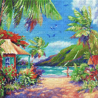 soave background animated summer tropical - GIF animate gratis