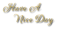 Have a nice day - gratis png