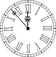 deco clock transparent new year kikkapink - PNG gratuit
