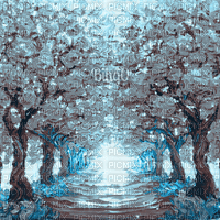 Y.A.M._Landscape blue - Bezmaksas animēts GIF