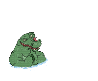 gator dive - Бесплатный анимированный гифка