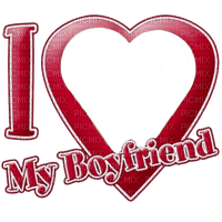 i love my boyfriend - PNG gratuit