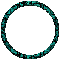 frame cadre rahmen  deco tube circle kreis effect effet green vintage - Free animated GIF
