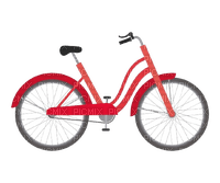 bici rossa - zadarmo png
