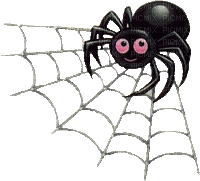 halloween spider net web spinne - Darmowy animowany GIF