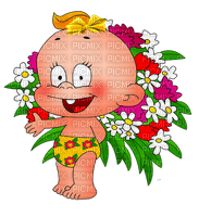WINNI WINDEL con fiori - with flowers - Free PNG