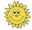 месяц-солнце - GIF animasi gratis