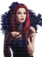 Rena blue Gothic Girl Fantasy Mädchen - gratis png