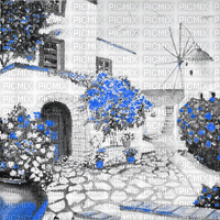 soave background animated summer house garden - Безплатен анимиран GIF