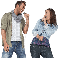 Kaz_Creations Couple-Singing - δωρεάν png