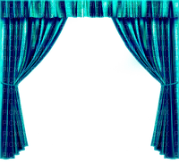 blue curtain - zdarma png