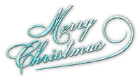 soave text christmas merry teal - png gratuito