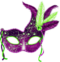 Mask.Green.Purple - png ฟรี