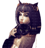 cecily-femme chat fantaisie - Free PNG
