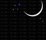 chantalmi fond étoile filante lune - Ücretsiz animasyonlu GIF