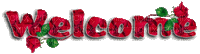 Welcome Red Roses - Ilmainen animoitu GIF