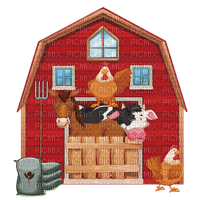 Kaz_Creations Farm-House-Barn - png ฟรี