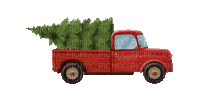 sm3 truck christmas red animated gif - GIF animado grátis