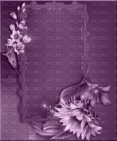 bg-frame-purple- flowers-375x450 - 免费PNG