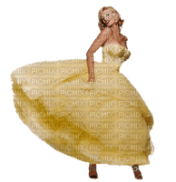woman in yellow, sunshine3 - png ฟรี
