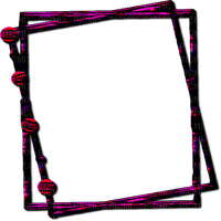 sm3 frame pink black emo png image - фрее пнг