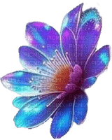fiore luminoso blu - png gratuito