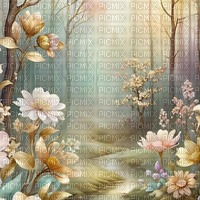 pastel landscape background - PNG gratuit