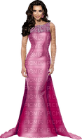 Woman Femme Pink Gown - Free PNG
