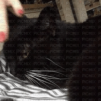 Petting a black cat - Darmowy animowany GIF