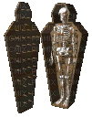 skeleton in an iron maiden - Ingyenes animált GIF