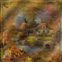 autumn landscape background - PNG gratuit