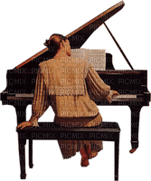 Kaz_Creations Woman Femme Piano - zdarma png