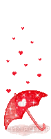 Herz Regenschirm / Heart Umbrella - Bezmaksas animēts GIF