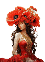 loly33 femme coquelicot - ingyenes png