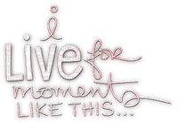 soave text live like moment pink - бесплатно png
